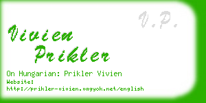 vivien prikler business card